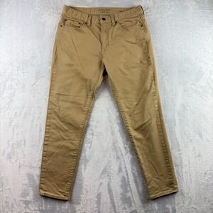 Banana Republic Traveler Pants Mens 31x30 Beige Tan Athletic Fit Stretch Twill